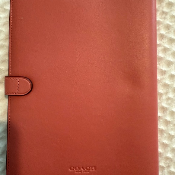 Pink Leather Planner with Gold Button - Picture 2 of 5